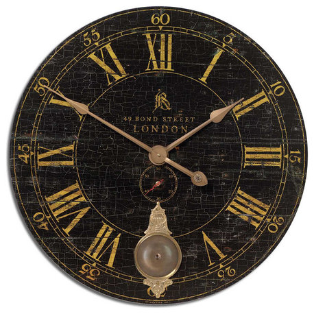 Uttermost - 06030 - Wall Clock - Bond Street - Laminated