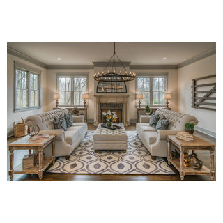 Glendale Tudor - Transitional - Living Room - Nashville - by Millworks ...