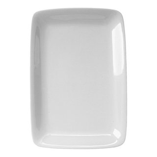 HIC Harold Import Co White Porcelain 9.5 x 14 Inch Rectangular Platter ...