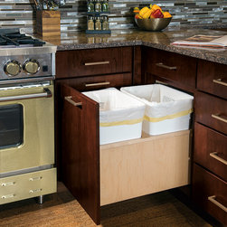 Super Double Wastebasket - Kitchen Cabinetry