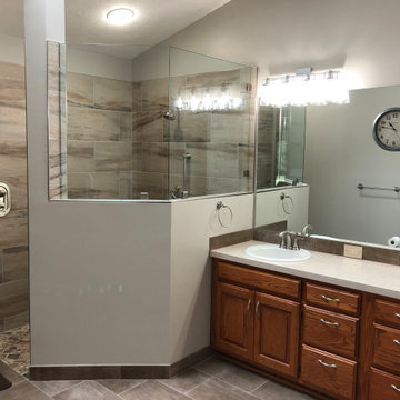 Wheelchair accessible zero entry shower system