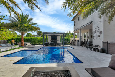 Trendy pool photo in Miami