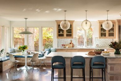 Example of a transitional kitchen design in Other