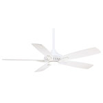 MinkaAire - MinkaAire White Dyno 52" 5-Blade Indoor LED Ceiling Fan w/ Remote - Product Features: