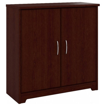 Bowery Hill Small Bathroom Cabinet in Harvest Cherry - Engineered Wood