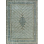 Noori Rug - Fine Vintage Distressed Njau Beige and Blue Rug, 9x12'8 - This rug from our fine vintage distressed collection combines traditional Persian and Turkish patterns, featuring a faded color palette. The collection will give a traditional flair to your space. It also showcases a distressed motif for a touch of antiqued appeal. To extend the life of this rug, we recommend to always use a rug pad. Professional cleaning only.
