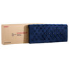 Maxx Navy Blue Tufted Upholstered Queen Panel Bed