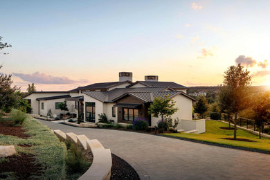 Inspiration for a contemporary exterior home remodel in Austin