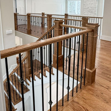 Project #117 | Custom Twist on a Classic L-Shaped Stair