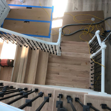 Refinishing Red Oak Staircase - Ponte Vedra Beach
