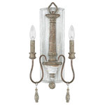 Austin Allen & Co - Austin Allen & Co Zoe - Two Light Wall Sconce, French Antique Finish - Zoe Two Light Wall Sconce French AntiqueUL: Suitable for damp locations, *Energy Star Qualified: n/a  *ADA Certified: n/a  *Number of Lights: Lamp: 2-*Wattage:60w Candelabra bulb(s) *Bulb Included:No *Bulb Type:Candelabra *Finish Type:French Antique