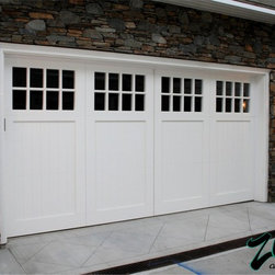 Traditional Wood Garage Doors - 8 Light with Bead panel - Garage Doors And Openers