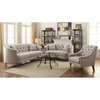 Coaster Avonlea 3-Piece Sloped Arm Upholstered Fabric Sofa Set in Gray