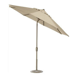 Home Decorators Collection - Home Decorators Collection 7.5 ft. Auto-Tilt Patio Umbrella in Flax Sunbrella - Outdoor Umbrellas