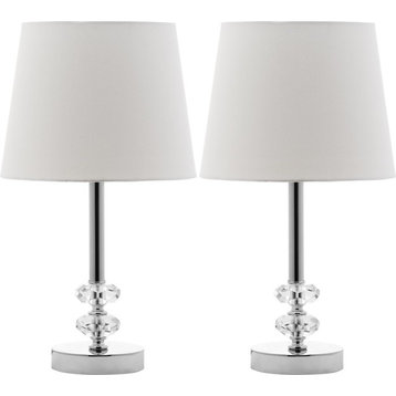 Ashford Crystal Orb Lamp (Set of 2) - Clear, Grey