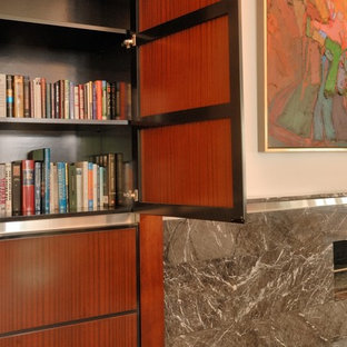 Contemporary home cinema in Richmond.