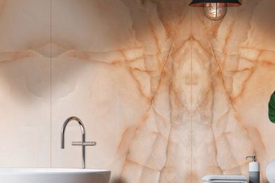 Example of a trendy bathroom design in Toronto