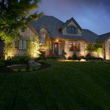 Outdoor House Lighting (Before & After)