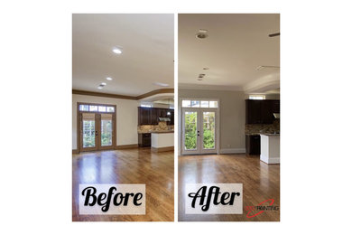 Before and after residential interior