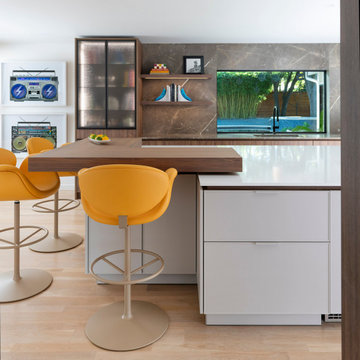 Mid-Century Kitchen and Bar Remodel