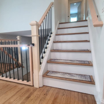 Metal & Wood Rails with Custom Gate