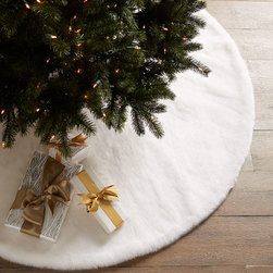 Faux Mink Christmas Tree Skirt - Christmas Tree Skirts