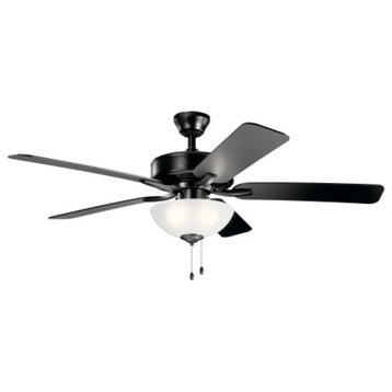 Kichler 330017 Basics Pro Select 52" LED Indoor Ceiling Fan - Satin Black