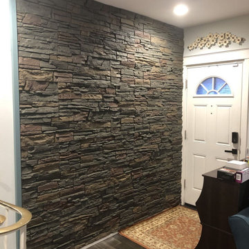 Entryway Accent Wall with Keystone Stacked Stone