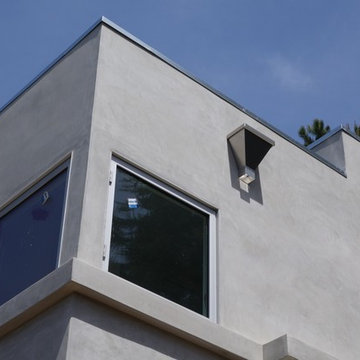 Stainless Steel Box Rain Gutters - Hollywood Hills CA