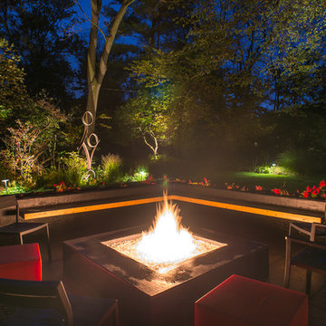 Modern Fire Pit + Patio