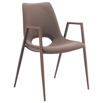 Desi Dining Chair, Set of 2 Brown/Walnut