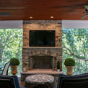 Wildwood Outdoor Screen Room with Fireplace