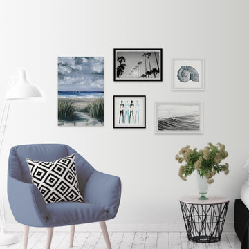 Strong Silhouettes Pentaptych