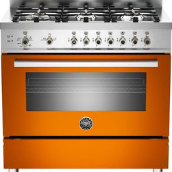 Bertazzoni PRO366GASAR Orange 36" Pro-Style Gas Range - Gas Ranges And Electric Ranges