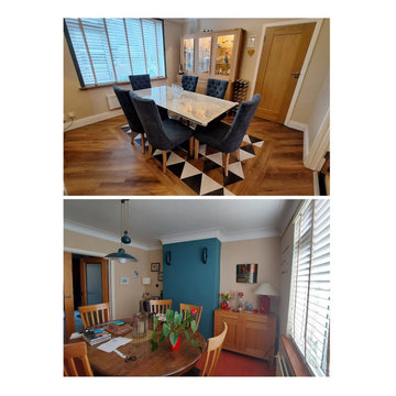 Before & After - Dining Room, Kilmacud