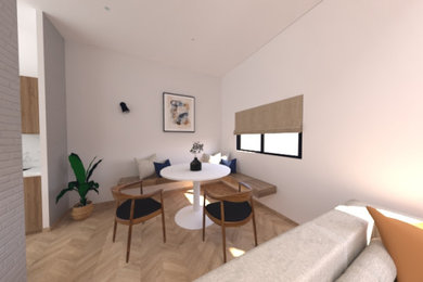 Example of a mid-sized danish home design design in Paris