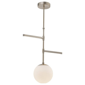 Fusion Collection Intersect 3-Light Pendant FSN-4255-OPAL-BRSS - Brushed Brass