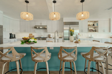 Beach style kitchen photo in Los Angeles