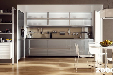 Aluminum Frame Cabinet Doors with Frosted Glass