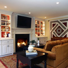 family room built ins