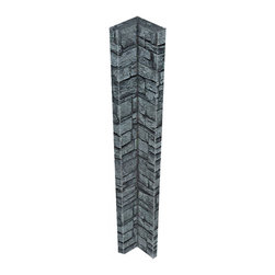 140-CT1-ALPINE DEEP STACKED STONE INSIDE CORNER - 48"H X 3&frac12;" W X 1 &frac12;"D - Wall Panels