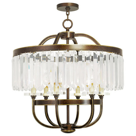 Ashton Chandelier, Hand-Painted Palatial Bronze