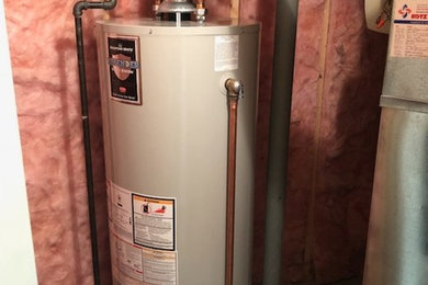 Water Heater with Drain Pan