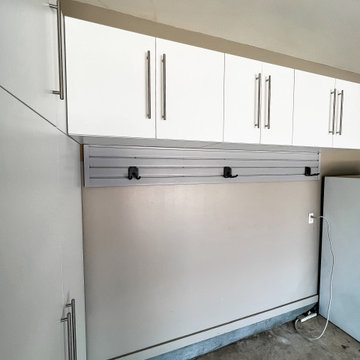 Garage with Hidden Safe Storage