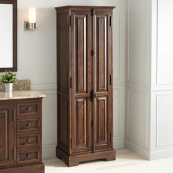 CHELLES BATHROOM LINEN STORAGE CABINET - Bathroom Cabinets