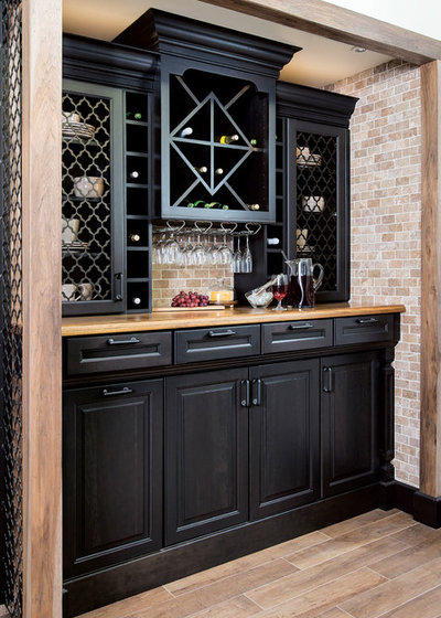 Traditional Home Bar by Hannon Home Center