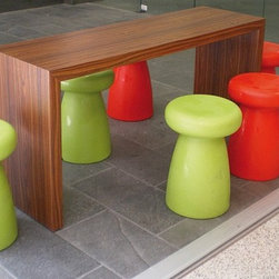 Porcino Outdoor Stool by Serralunga - Outdoor Footstools And Ottomans