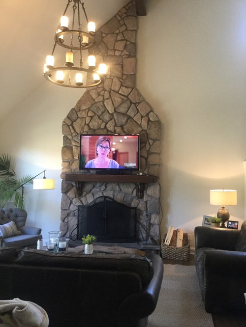Need ideas for either side of fireplace