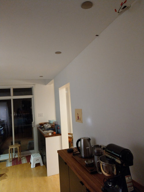 recessed light at edge of cathedral ceiling?