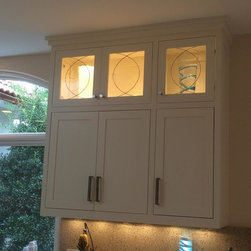 Custom Cabinet Glass Inserts - Kitchen Cabinetry